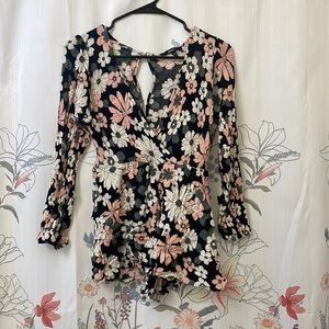 Floral kids wromper